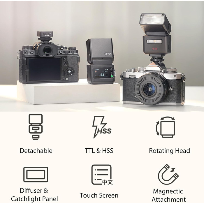 Спалах GODOX iT32 TTL з бездротовим тригером X5N для Nikon: швидка зарядка, HSS 1/8000s, GN18, LED-ліхт, дифузор, магнітний фільтр