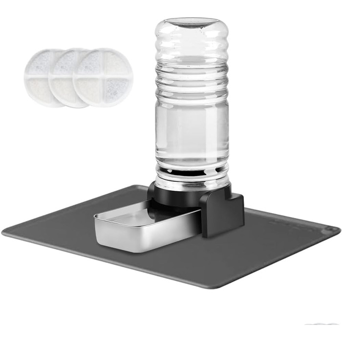 Автоматичний диспенсер води для собак Marchul 8.6L з мискою з нержавіючої сталі та фільтрами, для великих собак