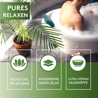 Преміум подушка для ванни Petrol - зручна підтримка голови та шиї. Подушка для ванни з присосками, аксесуар для спа-процедур. Якісна подушка для ванни.