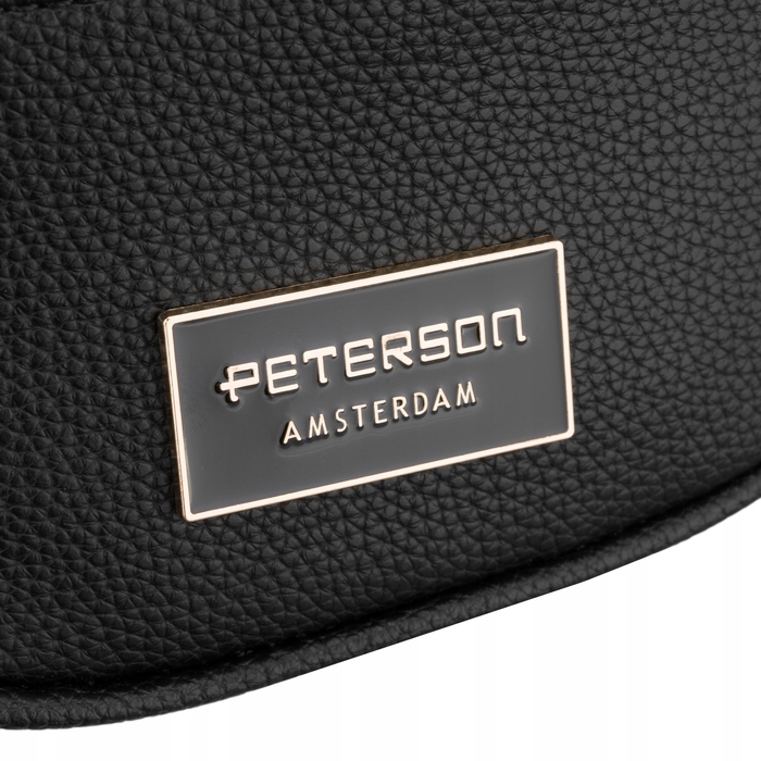 Сумка-бананка Peterson на плече PTN JK6-01-6505-BLAC, чорна