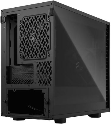 Корпус для ПК Fractal Design Define 7 Nano Black - Mini ITX, затишний, з LED підсвіткою та скляною панеллю