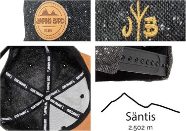 Кепка бейсболка Jumping Bird для чоловіків • Snapback кепка для активного відпочинку • Регульований розмір, легко миється, темно-сірий колір