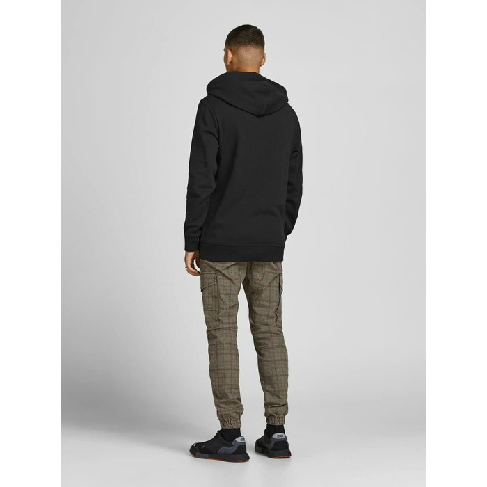 Чоловіча толстовка-худі Jack & Jones JJ Basic Logo Sweat Hood Noos чорна