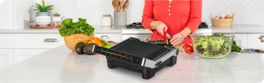 Електричний контактний гриль Zelmer ZPR2600, чорний, 2000 Вт