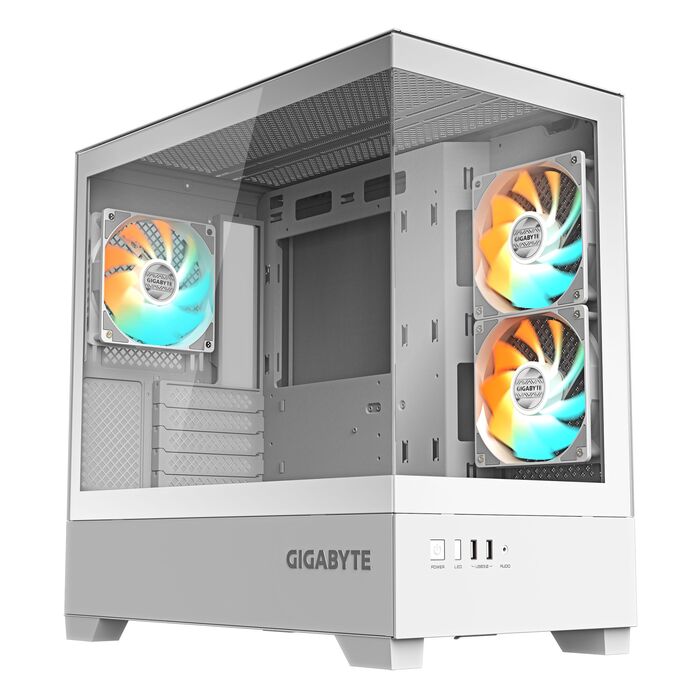 Корпус GIGABYTE C201 PANORAMIC ICE Midi Tower, Білий