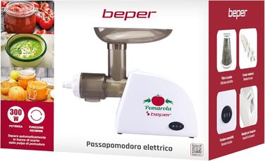 М'ясорубка електрична BEPER P102ROB200 з нержавіючої сталі 1200 Вт + Томатотерка (300 Вт)