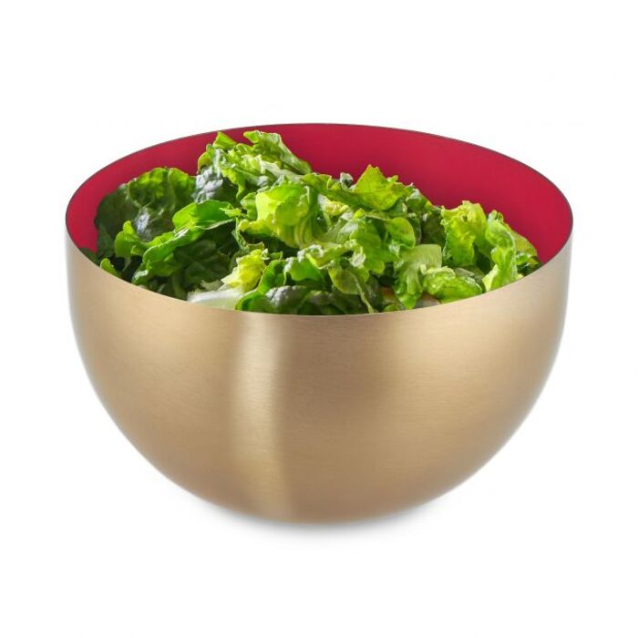 Relaxdays Two-tone stainless steel salad bowl
