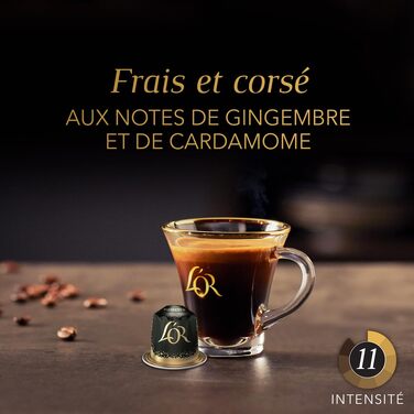 Кавові капсули L'OR Espresso Ristretto для Nespresso, 100 шт (10 упаковок по 10 капсул)