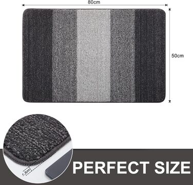 Килимок для дому Homaxy: антиковзаючий, машинного прання, для собак, 50 x 80 см, сірий