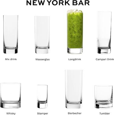 Набір келихів для шнапсу Stölzle Lausitz New York Bar 6 шт, 55 мл – Кришталеві келихи для лікеру, німецька якість, стійкі до ударів та посудомийної машини