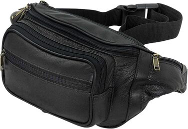 STILORD 'Maverick' - Сумка на пояс, нагрудна сумка, через плече, для фотоапарата, чорна з м'якої шкіри (Діапазон: чоловіча/жіноча)