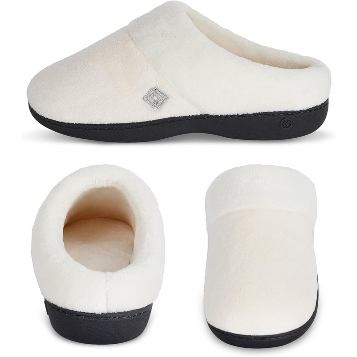 Тапочки жіночі Isotoner Classic Hoodback W з меморіальною піною, Peony, X-Large / 9.5-10 US (37/38 EU)