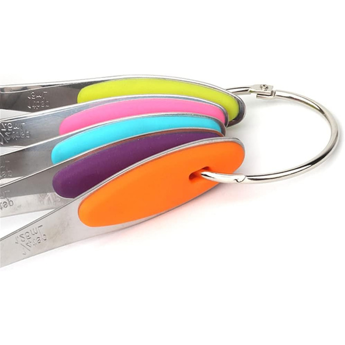 Baking tools, kitchen baking tools, stainless steel measuring cups, 5-piece set (Color: A, Size: as shown)