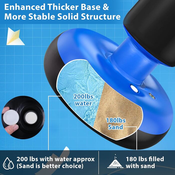 Дитячий боксерський мішок Qoosea 160см з рукавичками та насосом, для карате, кікбоксингу, тхеквондо (3-12 років)