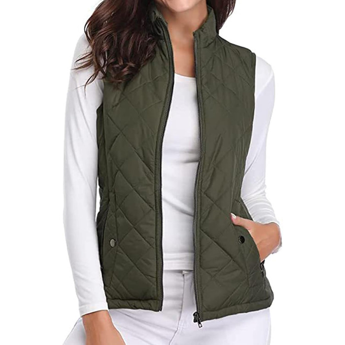 Жіноча тепла жилетка з капюшоном, легка, з пуховим наповнювачем, водонепроникна, вітрозахисна, з кишенями, армійного кольору, розмір L