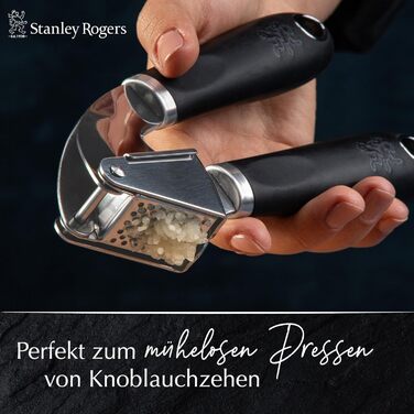 Пресс для часнику Stanley Rogers Knoblauchpresse Pride з нержавіючої сталі з ергономічною ручкою