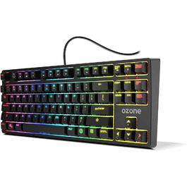 Ozone Gaming Gear Double TAP: Клавіатура + Миша для ігор, RGB підсвітка, сенсор Avago 4000 DPI, USB, Battle Royale