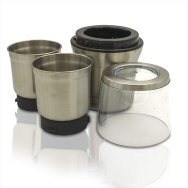 Електрична кавомолка MPM MMK-06, не містить BPA, 70 г/хв, 200 Вт, нержавіюча сталь