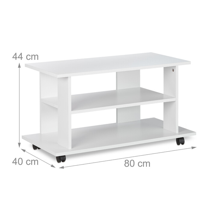 Relaxdays TV Stand with Wheels