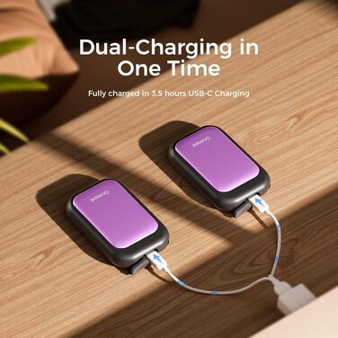 Електричні грілки для рук OCOOPA UT4 5000mAh - 2 шт. Водонепроникні, швидкий нагрів, USB, для зими, Outdoor