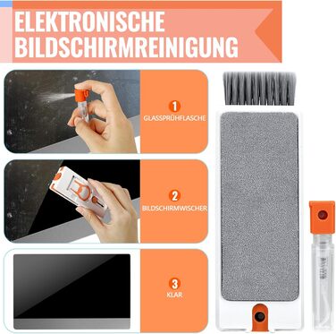 Набір для чищення клавіатури та гаджетів 11-в-1: ПК, телефон, навушники, камера, планшет