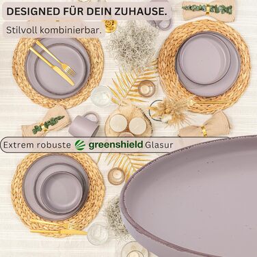 Набір керамічних мисок Sänger VALUE COLLECTION (4 шт.), 700 мл, фіолетові, для мюслі та десертів, миючі в посудомийній машині, мікрохвильовка, стійкі до подряпин