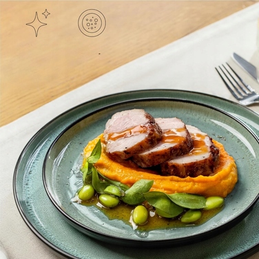 Керамічний обідній сервіз на 6 осіб, набір тарілок 24 предмети, стиль рустик бохо