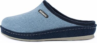 Шкарпетки-домашні жіночі Schawos Lisa з вовни з підкладкою, тепла, з супінатором, неслизька підошва (41 EU, Морський колір)