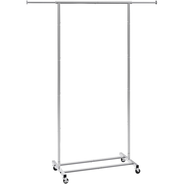 VEVOR Clothes Rack Coat Rack 1 Clothes Rod, Durable Clothes Rack Black 400 x 1010 x 1510 mm Clothes Rack for Bedroom, Laundry Room, Dressing Room, Entrance, etc. (1 Rod, 54.3