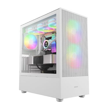 Корпус для ігрового ПК Gamdias Talos M3 Mesh WH, ATX Mid-Tower, 3 x 120 мм ARGB вентилятори, сітчаста передня панель, скло, білий