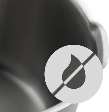 Каструля WMF Function 4 з ручкою 16 см, скляна кришка, 1,4 л, каструля для молока, індукційна, Cromargan нержавіюча сталь, 4 функції зливу, внутрішня шкала, червона
