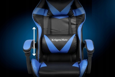 Ігрове крісло Kruger&Matz GX-150, штучна шкіра, чорне