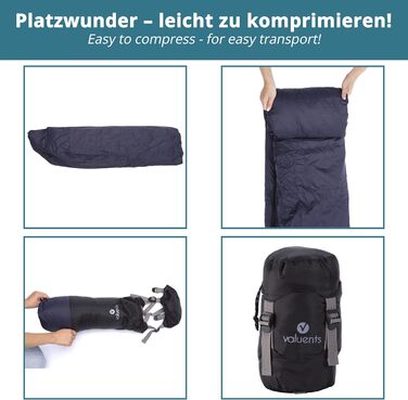 Спальний мішок Outdoor Daunenschlafsack: ультралегкий, теплий, з наповнювачем з гусячого пуху (190г) + маска для сну та беруші