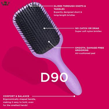 Щітка для волосся Denman D90L Tangle Tamer Ultra для довгих та густих волосся, фіолетовий колір