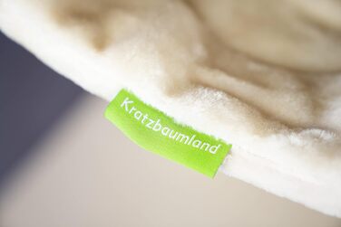 Клітка-лежанка для котів Kratzbaumland, сумісна з Natural Paradise та Woody, 50 см, кремовий плюш (замінна частина)