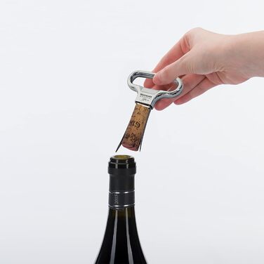 Набір для вина Westmark Wein-Set 6 предметів: штопор Ah-So, 5 лійків Safety, сталь/цинк, хромоване/срібне/чорне покриття, 628533E6
