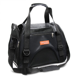 Трансформер для тварин у подорожі: переноска для котів, собак, кроликів, хом'яків. Підходить для авіаперельотів, м'яка, з плечовим ременем (Чорний, M - 47x27x28 см, до 5 кг) L 44 x 30 x 20 см Чорний