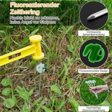 Тент для кемпінгу WADEO, 4x3 м, водонепроникний, з кілочками та стяжками, для пікніків та відпочинку на природі - Хакі (3,6м x 4,8м, Сірий)