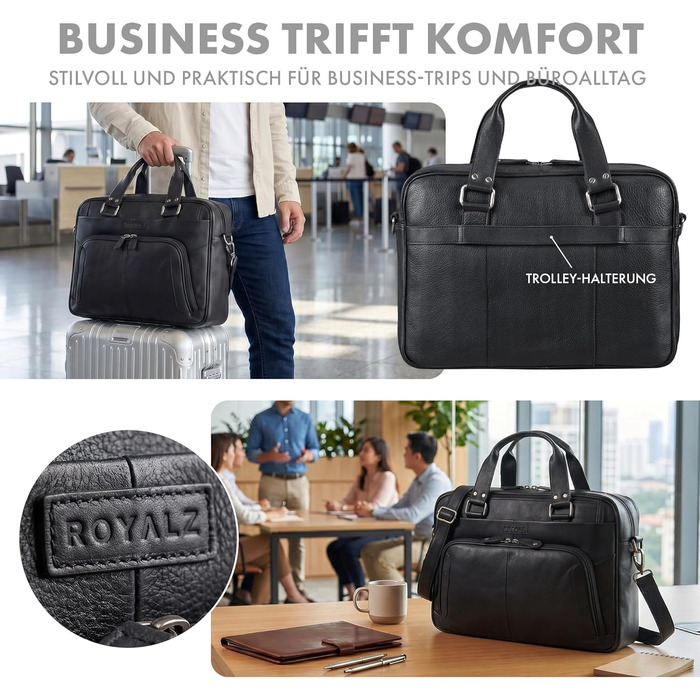 Сумка чоловіча ROYALZ Chicago Leder 15.6