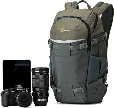 Рюкзак Lowepro Flipside Trek 350 AW для фототехніки, DSLR-камера, об'єктиви, аксесуари, сірий
