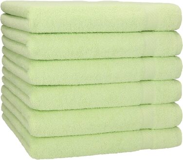 Betz 6-Piece Bath Towel Set - Shower Towel, Palermo Size 70x140 cm, 100% Cotton, Green