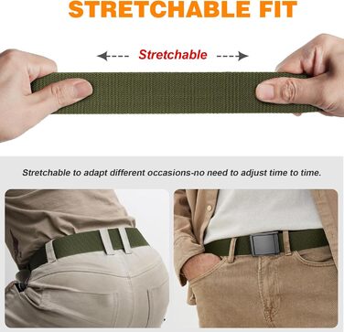 Тактичний пояс чоловічий BESTKEE, 3.8 см, нейлон, металева блискавка, розмір M (91-105 см)