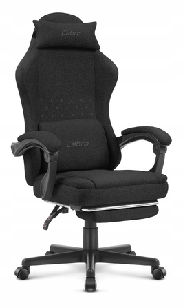 Ігрове крісло Cabro C503, чорна тканина