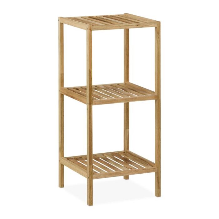 Relaxdays Walnut Open Shelves