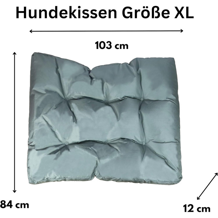 Лежанка для собак Frosal: водонепроникна, миється, розміри M, L, XL (XL - 103x84 см)