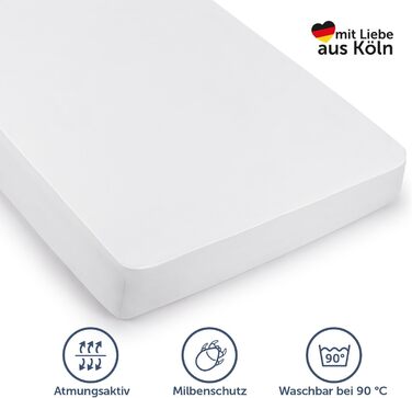 Blumtal® Mattress Protector - 100x200 cm Set of 2 - Waterproof Mattress Cover - Oeko-TEX certified waterproof mattress cover 100x200 - Quiet mattress protection - Breathable moisture protection