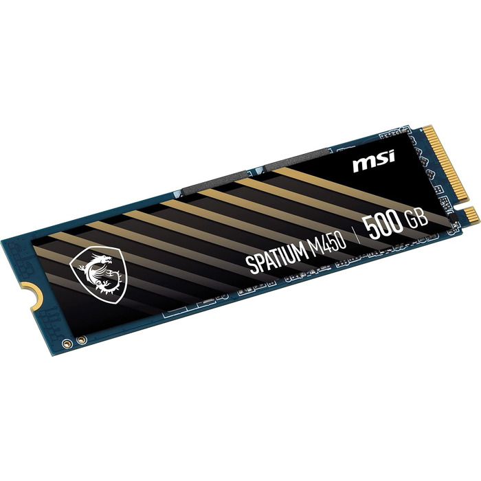 SSD MSI Spatium 2TB PCIe 4.0 NVMe M.2 - Внутрішній твердотільний накопичувач, 7000 МБ/с (читання) & 6800 МБ/с (запис), 3D NAND, Захист даних, 5 років гарантії (1400 TBW)