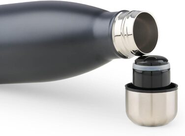 Фляга Blumtal з нержавіючої сталі - ізольована, без BPA, для холодних та теплих напоїв, 350 мл, блакитний колір