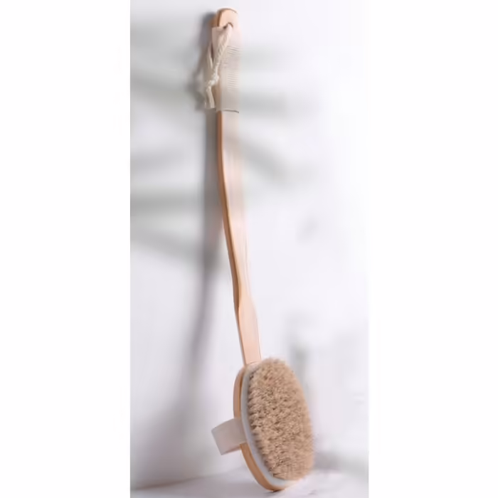 CambOs Bath and Body Brushes made of Horse Hair with Boar Bristles for Women, Long Handle Bath Brushes for Men, Bath Accessories, 20 inches