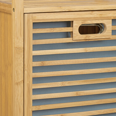 Relaxdays Bamboo Hamper with Laundry Basket